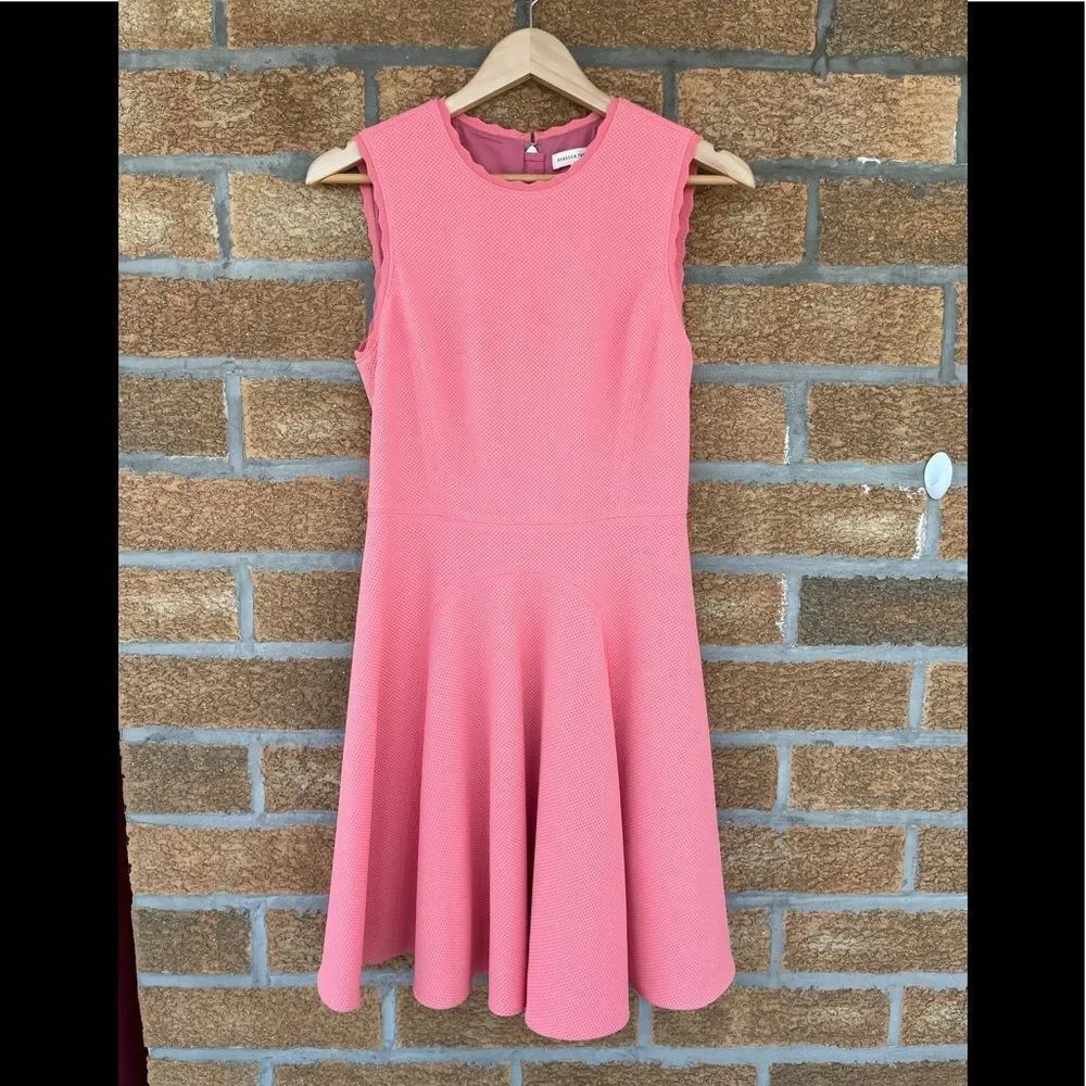 rebecca taylor Textured Fit & Flare Dress 6